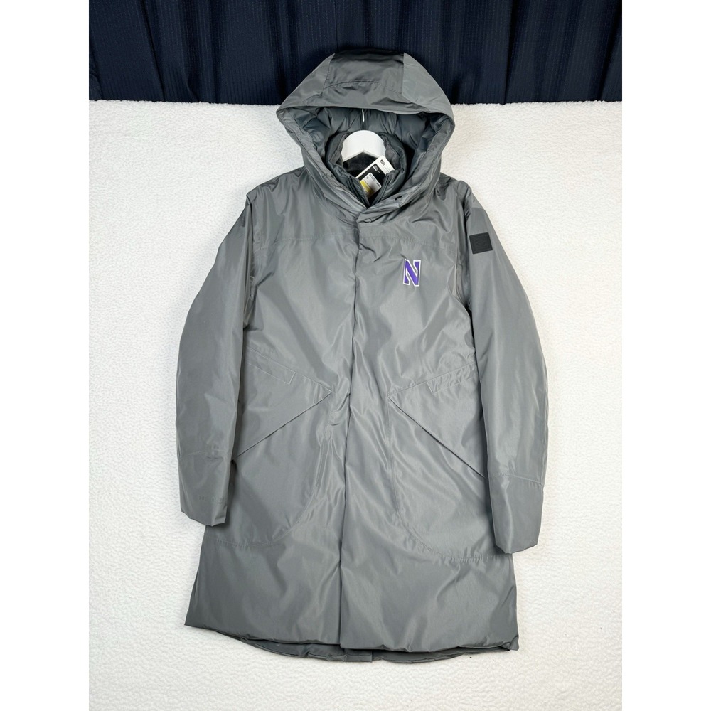 Under Armour Womens M Unstoppable Down ColdGear Parka Gray NEW $280 Northwestern